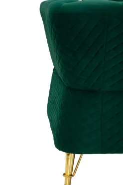 Divano 2 posti verde e oro 162x83x76h cm - Casio