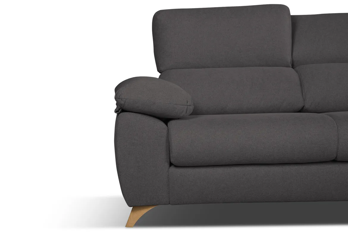 Divano reclinabile antracite 170x85x107h cm - Alien