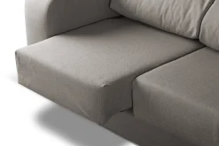 Divano reclinabile grigio 160x80x95h cm - Asazi