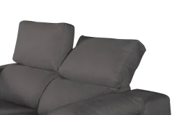 Divano sfoderabile antracite 190x100x100h cm - Assiria