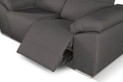 Divano sfoderabile antracite 190x100x100h cm - Assiria