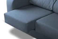 Divano sfoderabile azzurro 190x80x95h cm - Quarzo