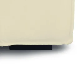 Divano sfoderabile beige 220x170x70h cm - Alhoa