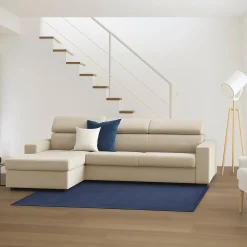 Divano sfoderabile beige 260x95x85h cm - Aryaly