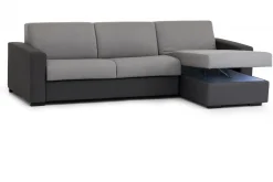 Divano sfoderabile grigio e antracite 280x95x90h cm - Atos