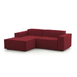 Divano sfoderabile rosso 240x170x70h cm - Assurte