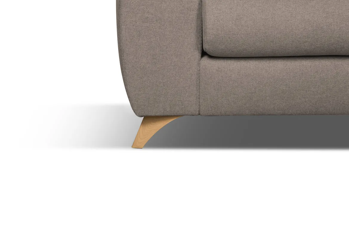 Divano sfoderabile tortora 200x85x107h cm - Anem