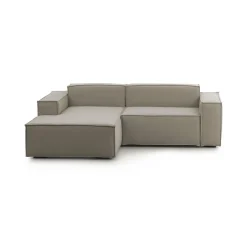 Divano sfoderabile tortora 240x170x70h cm - Ameli