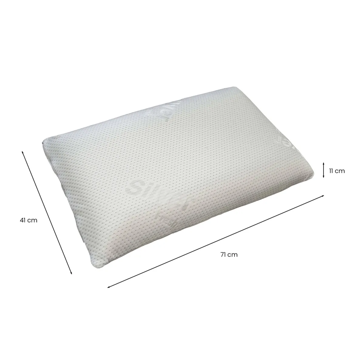 Guanciale Aly, 71x41h11 cm, Singolo