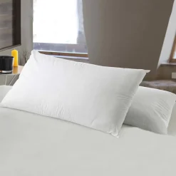 Guanciale Bianco Bianco Traspirante Materiale Struttura in Tessuto 13h cm, Colore Struttura Bianco Made in Italy - Sappada