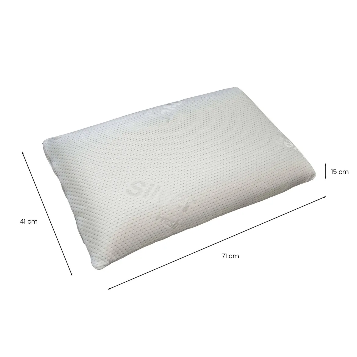 Guanciale Innocenza, 71x41xh15 cm, Set da 4