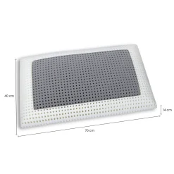 Guanciale Prezzemolo, Made in Italy, 70x40 h14 cm, Bianco
