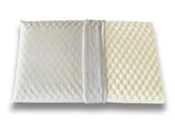 Guanciale Ruta, Made in Italy, 73x43 h14 cm, Bianco