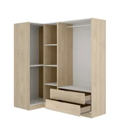 Guardaroba angolare moderno rovere 173x184h cm - Efesto