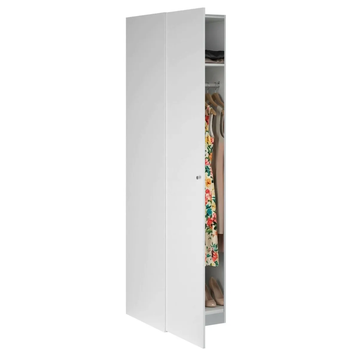 Guardaroba 1 anta bianco lucido colonna 50x218h cm - Mexico