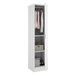 Guardaroba 1 anta bianco slim 40x184h cm - Nxy