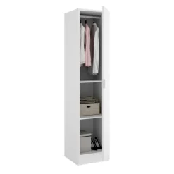Guardaroba 1 anta bianco slim 40x184h cm - Nxy