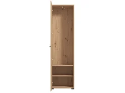 Guardaroba 1 Anta Marrone Rovere un Ripiano Appendiabiti, un Cassetto - Dello