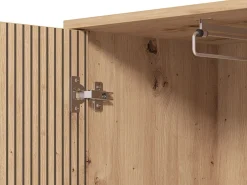 Guardaroba 1 Anta Marrone Rovere un Ripiano Appendiabiti, un Cassetto - Dello