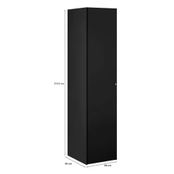 Guardaroba 1 anta nero colonna 60x218h cm - Mexico