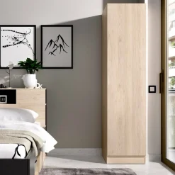 Guardaroba 1 anta rovere slim 40x184h cm - Nxy