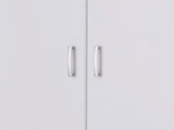 Guardaroba 3 Ante Bianco Appendiabiti 4 Ripiani 120x52 cm, 3 Ante - Licodia