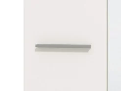 Guardaroba 2 Ante Bianco Bianco Appendiabiti 4 Ripiani 60x192.5h cm, 5 Vani - Griante