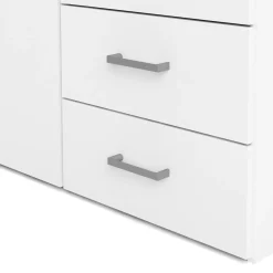Guardaroba 2 ante bianco con cassetti 77x175h cm - Arci