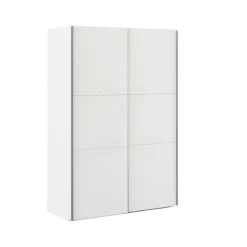 Guardaroba 2 ante bianco e grigio 147x220h cm - Almese