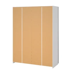 Guardaroba 2 ante bianco e grigio 150x200h cm - Seraphine