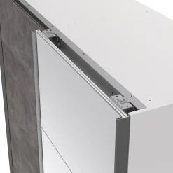 Guardaroba 2 ante bianco e grigio 150x200h cm - Seraphine