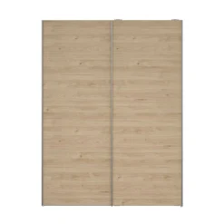 Guardaroba 2 ante bianco e rovere 81x180h cm - Appadu