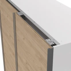 Guardaroba 2 ante bianco e rovere 150x200h cm - Maurice
