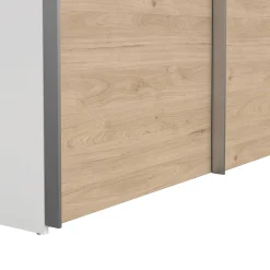 Guardaroba 2 ante bianco e rovere 150x200h cm - Maurice