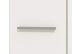 Guardaroba 2 Ante Bianco Marrone Rovere Nodi Appendiabiti 4 Ripiani 60x192.5h cm, 5 Vani - Griante
