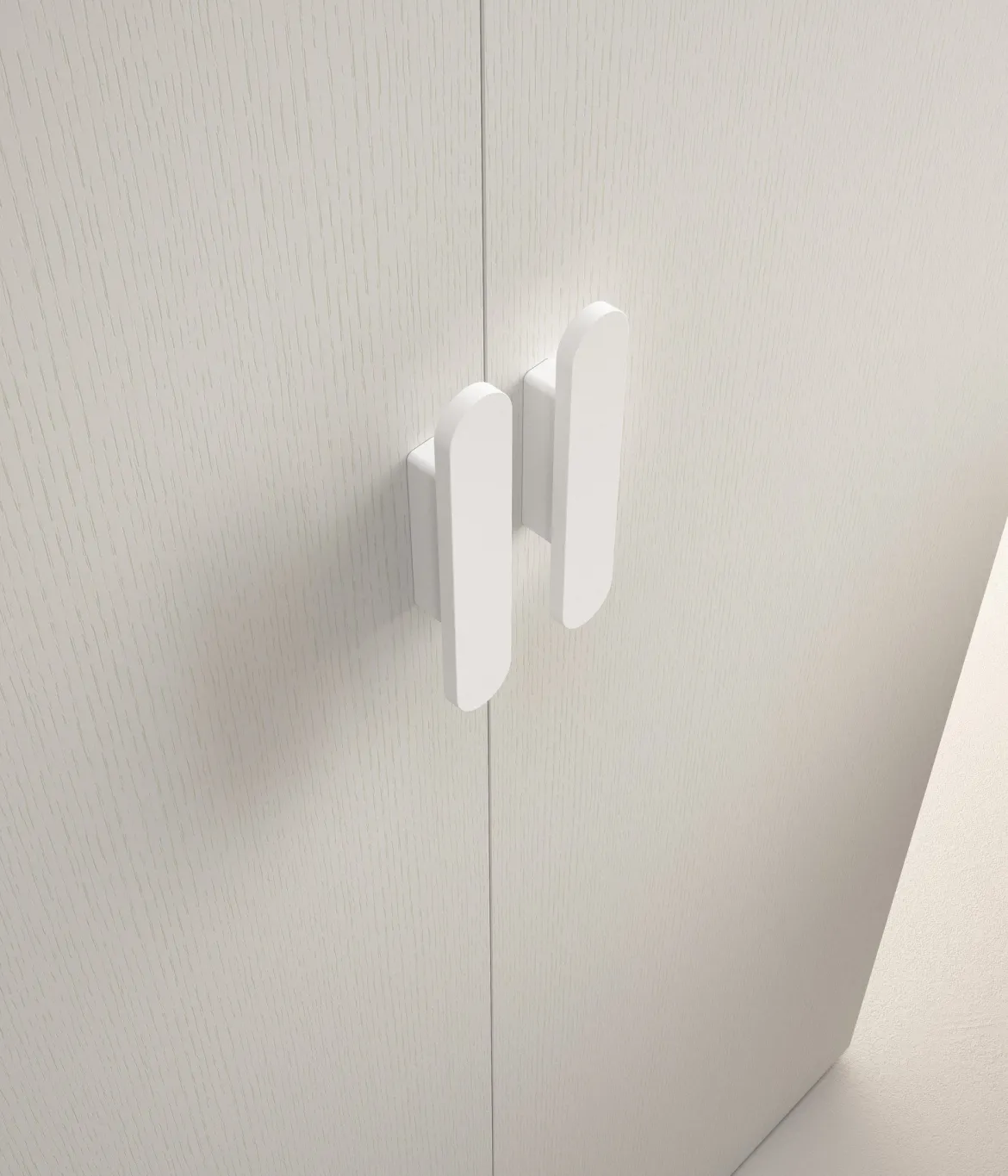 Guardaroba 2 Ante Bianco 2 Ripiani Appendiabiti 80x180h cm, 2 Ante - Susella