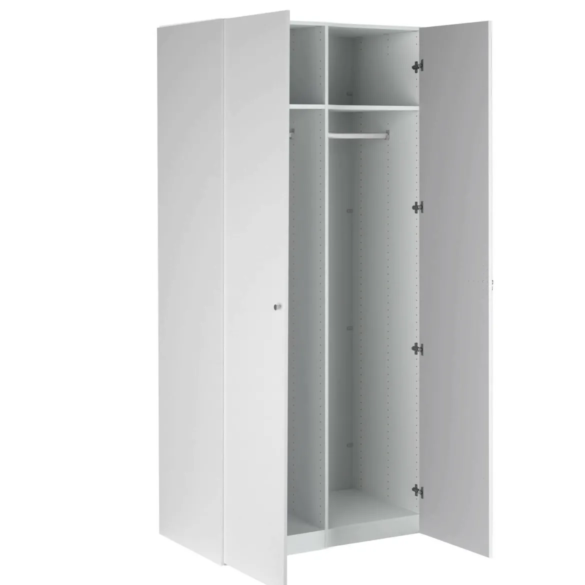Guardaroba 2 ante bianco salvaspazio 100x218h cm - Anagni