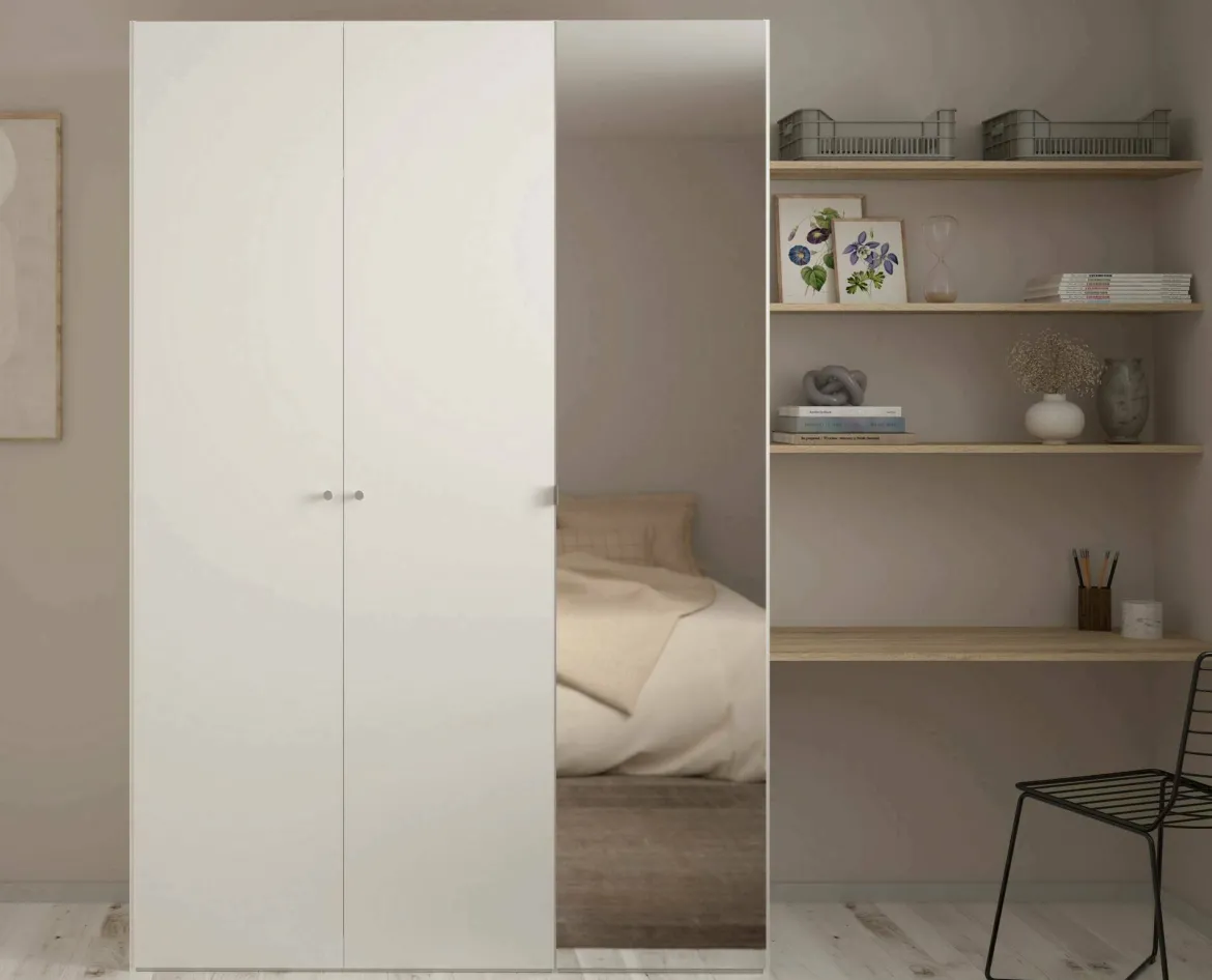Guardaroba 3 ante bianco salvaspazio 150x218h cm - Arce