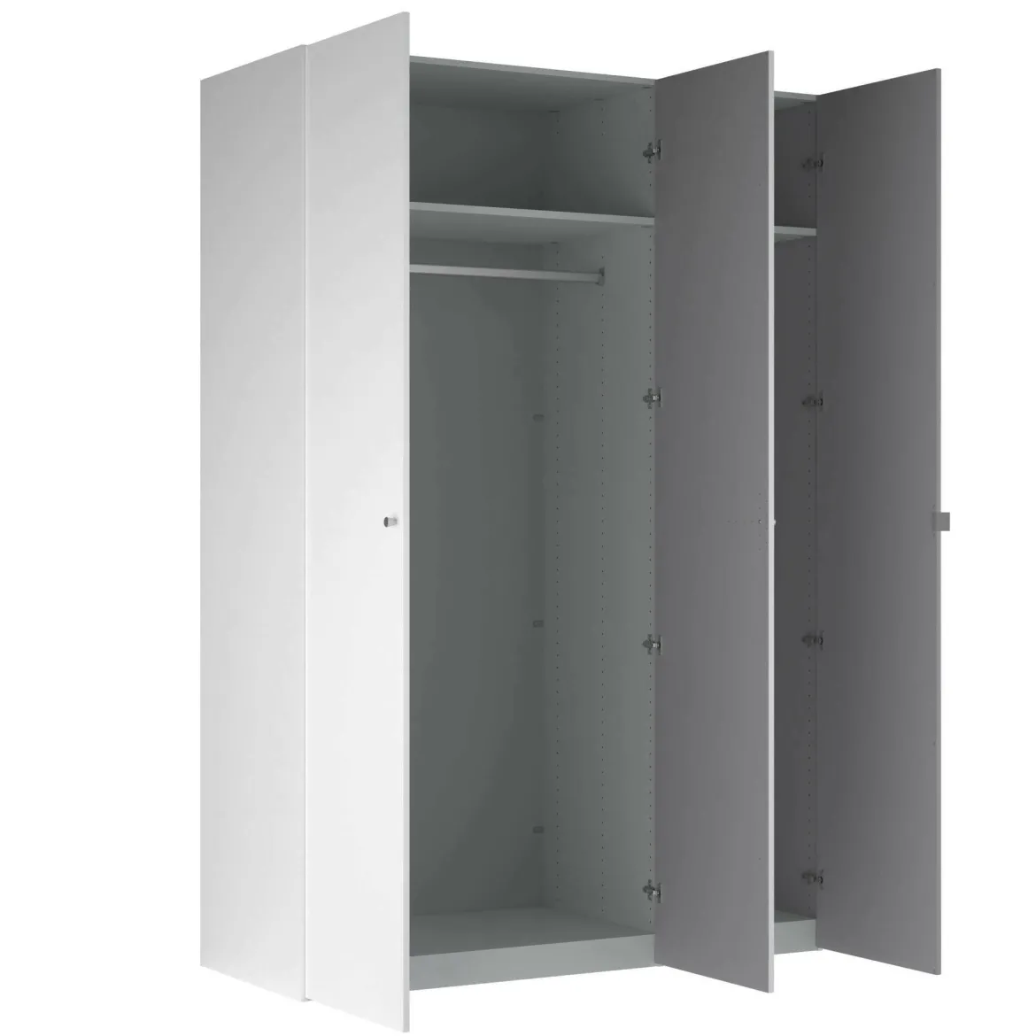 Guardaroba 3 ante bianco salvaspazio 150x218h cm - Arce