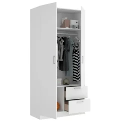 Guardaroba 2 ante bianco 100x215h cm - Amp