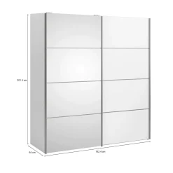 Guardaroba 2 ante bianco 242x201h cm - Avelengo