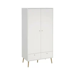 Guardaroba 2 ante bianco 98x200h cm - Kahina