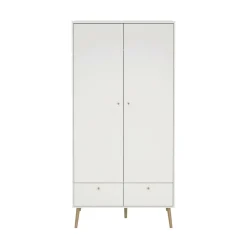 Guardaroba 2 ante bianco 98x200h cm - Kahina