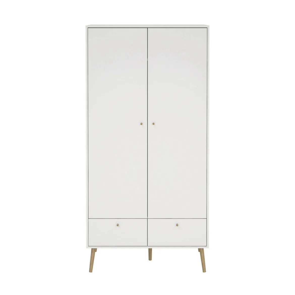 Guardaroba 2 ante bianco 98x200h cm - Kahina