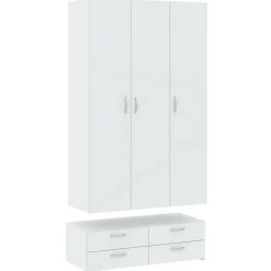 Guardaroba 3 ante bianco 110x214h cm - Randazzo