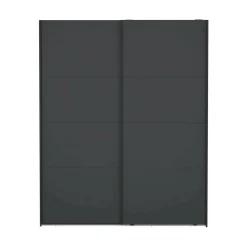 Guardaroba 2 ante grigio ante scorrevoli 178x220h cm - Gomer