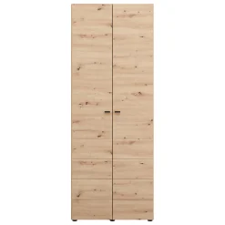 Guardaroba 2 Ante Marrone Rovere Nodi Appendiabiti un Ripiano 79x208h cm, 2 Ante - Pomar