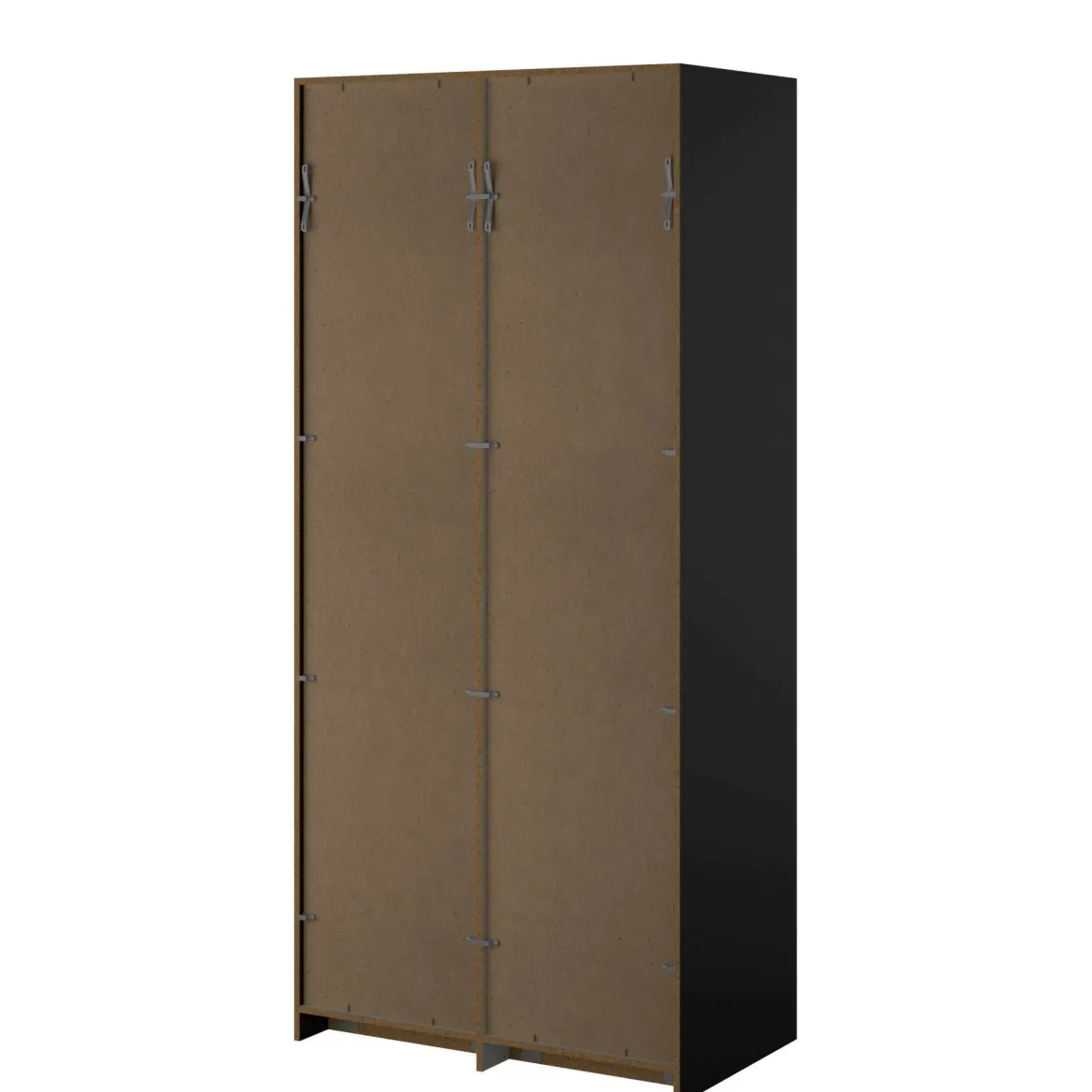 Guardaroba 2 ante nero salvaspazio 100x218h cm - Anagni