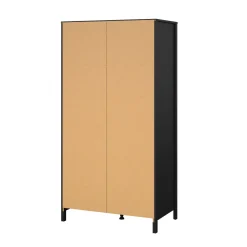Guardaroba 2 ante nero 102x199h cm - Zagabria