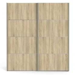 Guardaroba 2 ante quercia e bianco 182x201h cm - Accadia